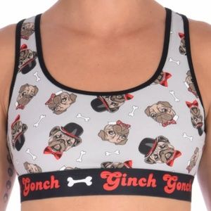 NWT Ginch Ginch Pug Life size medium sports bra